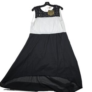 Jessica Taylor NYC Women's Size XL White Black Color Block New‎